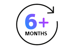  Six months or more icon