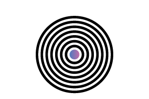  Concentric circles icon