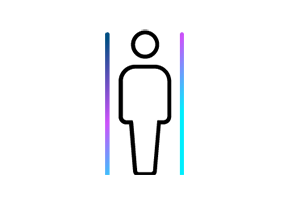 icon showing a stiff body