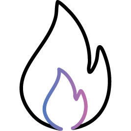 icon showing a flame