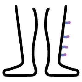 icon showing abnormal hair growth