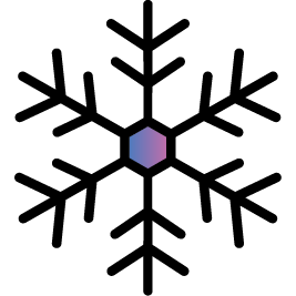 icon showing a snowflake